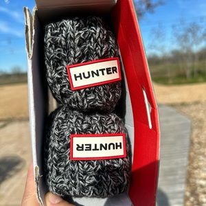 Hunter knitted tall boot socks